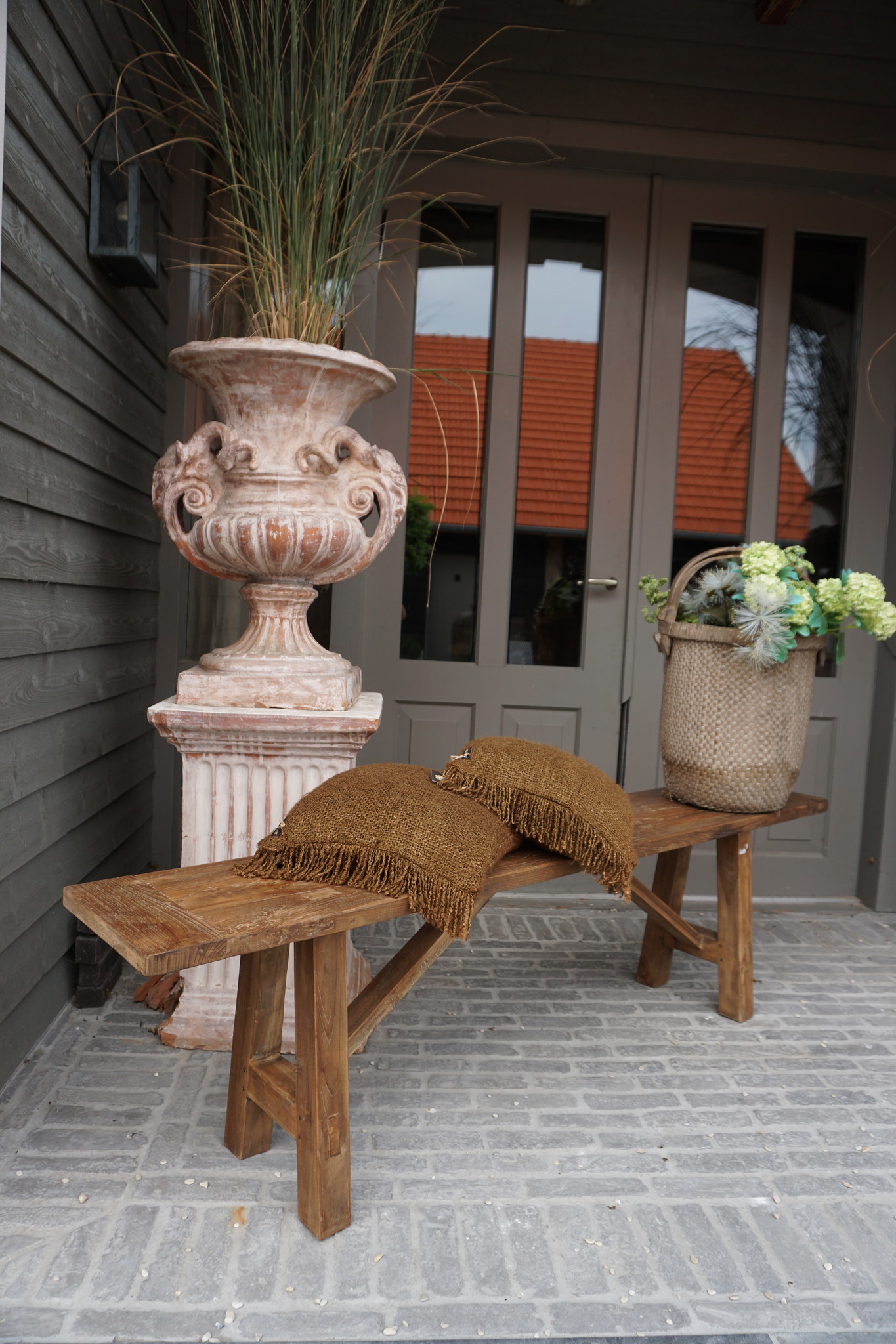 Rene Houtman Eetkamerbank Oud Hout L180 x B31 x H50 cm