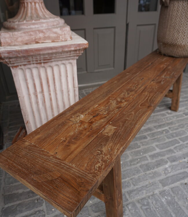 Rene Houtman Eetkamerbank Oud Hout L180 x B31 x H50 cm