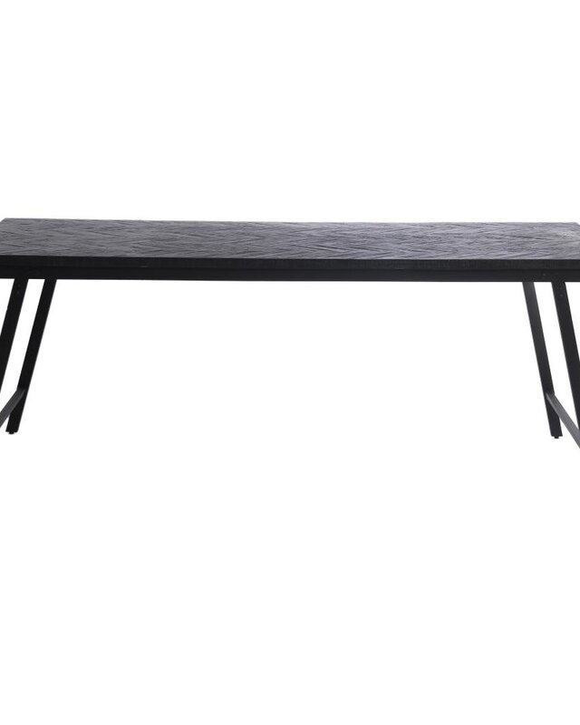Bazar Bizar Visgraat Bijzettafel - Zwart - 170 cm