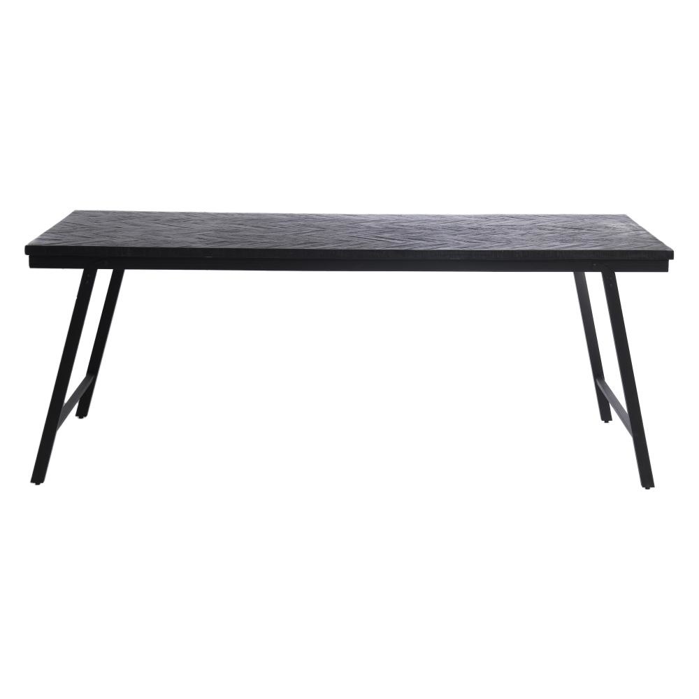 Bazar Bizar Visgraat Bijzettafel - Zwart - 170 cm