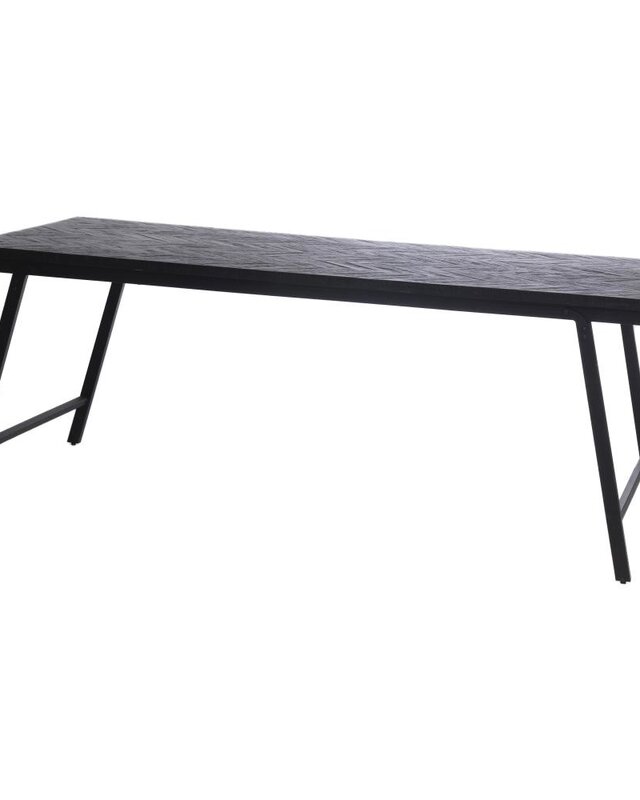 Bazar Bizar Visgraat Bijzettafel - Zwart - 170 cm