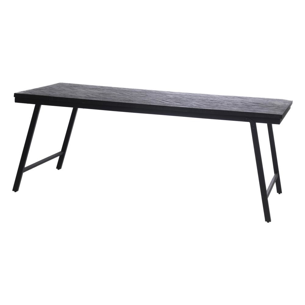 Bazar Bizar Visgraat Bijzettafel - Zwart - 170 cm