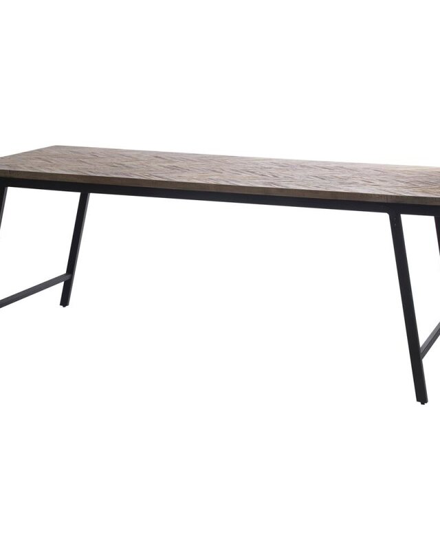 Bazar Bizar Visgraat Bijzettafel - Naturel - 170 cm