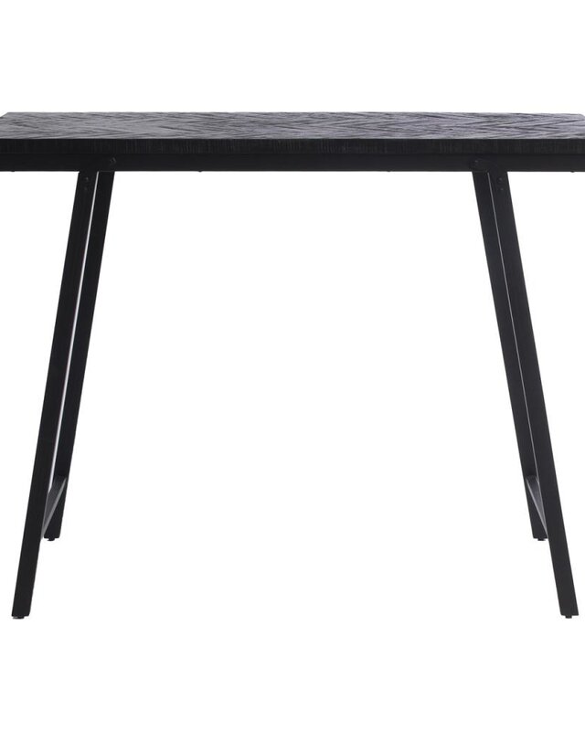 Bazar Bizar Visgraat Hoge Tafel - Zwart - 140 cm