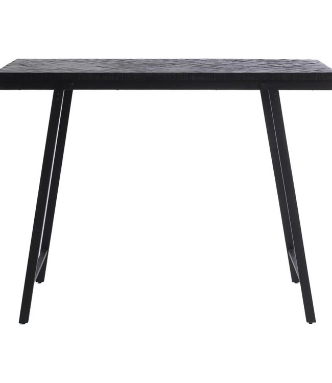 Bazar Bizar Visgraat Hoge Tafel - Zwart - 140 cm