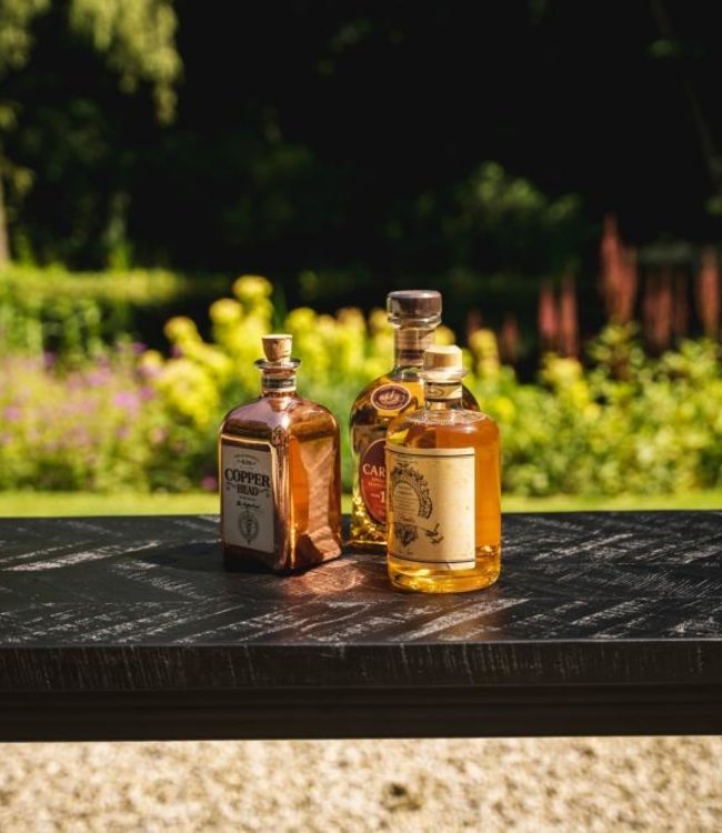 Bazar Bizar Visgraat Hoge Tafel - Zwart - 140 cm