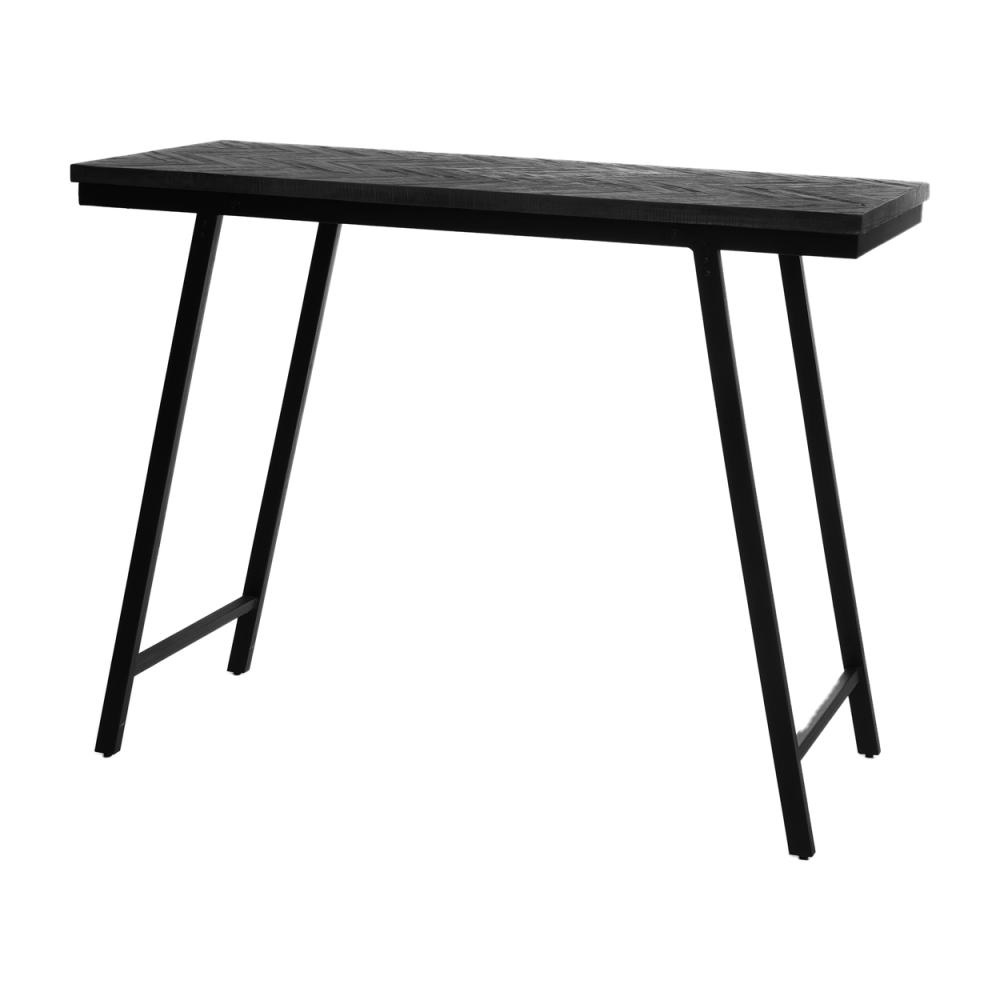 Bazar Bizar Visgraat Hoge Tafel - Zwart - 140 cm