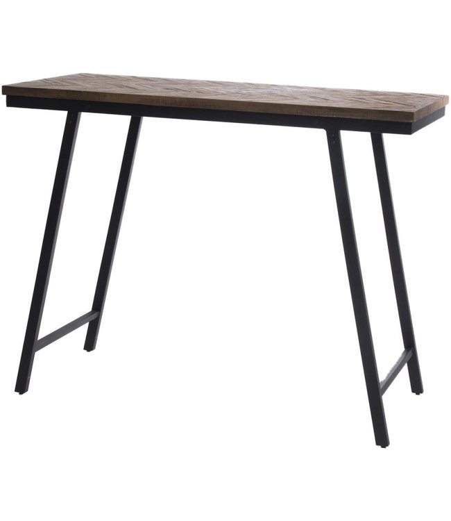 Bazar Bizar Visgraat Hoge Tafel - Naturel - 140 cm