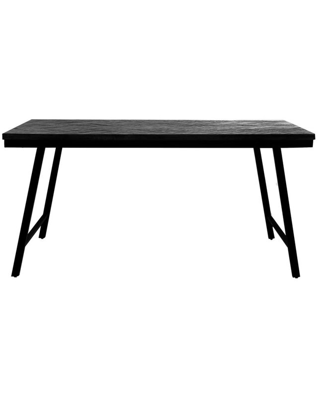 Bazar Bizar Visgraat Tafel - Zwart - 160 cm