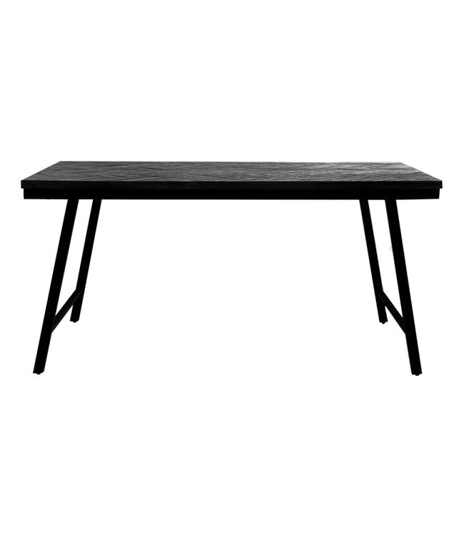 Bazar Bizar Visgraat Tafel - Zwart - 160 cm