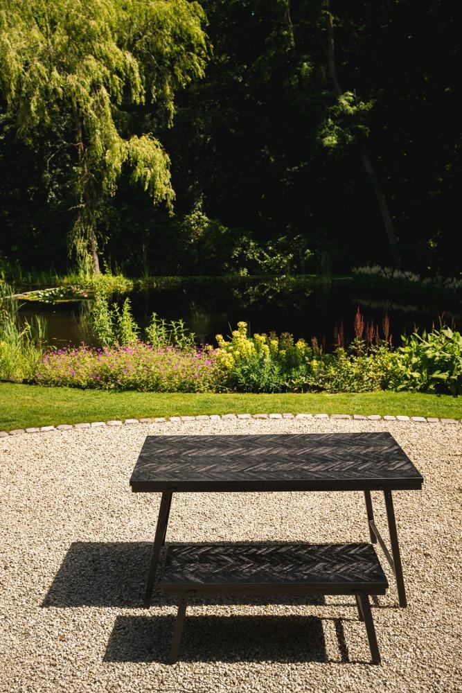Bazar Bizar Visgraat Tafel - Zwart - 160 cm