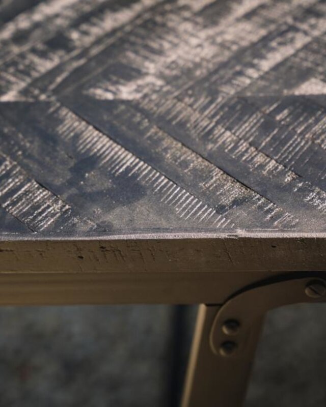 Bazar Bizar Visgraat Tafel - Zwart - 160 cm