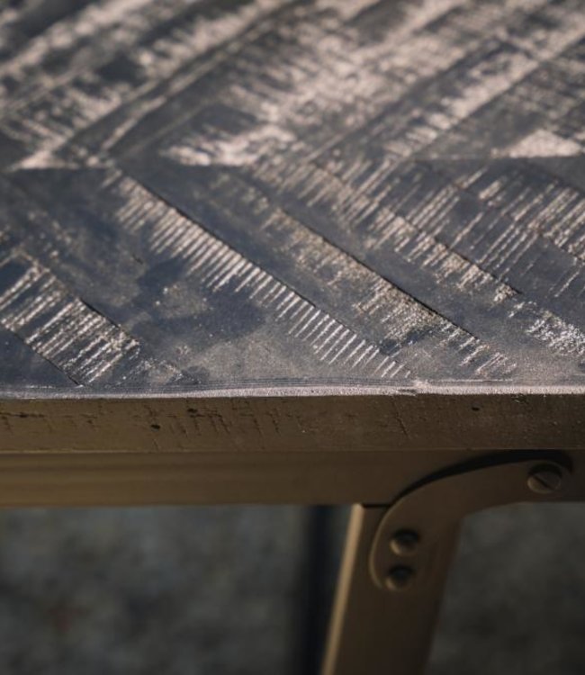 Bazar Bizar Visgraat Tafel - Zwart - 160 cm