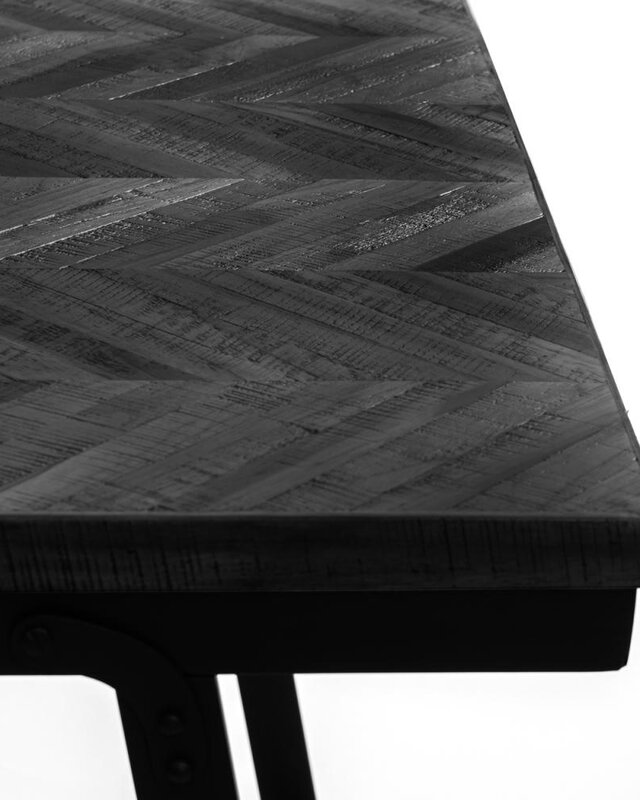 Bazar Bizar Visgraat Tafel - Zwart - 160 cm