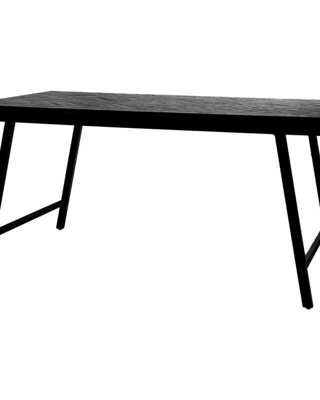 Bazar Bizar Visgraat Tafel - Zwart - 160 cm
