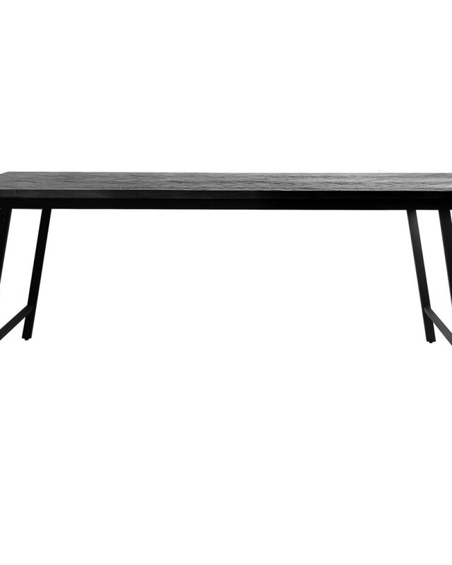 Bazar Bizar Visgraat Tafel - Zwart - 200 cm