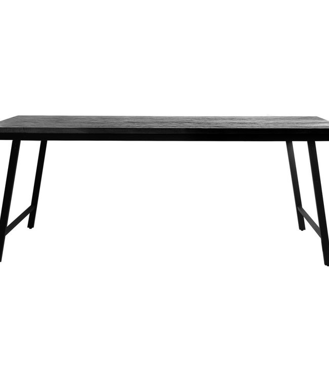 Bazar Bizar Visgraat Tafel - Zwart - 200 cm