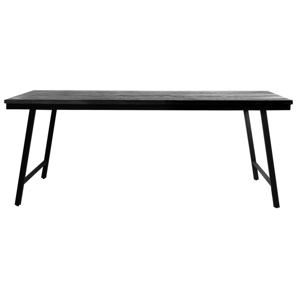 Bazar Bizar Visgraat Tafel - Zwart - 200 cm