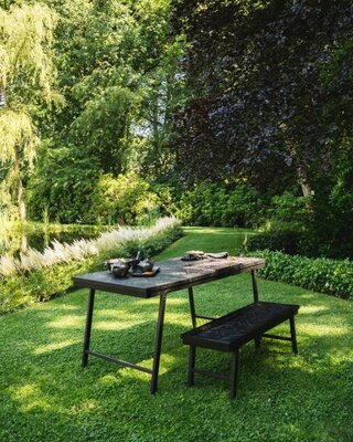 Bazar Bizar Visgraat Tafel - Zwart - 200 cm