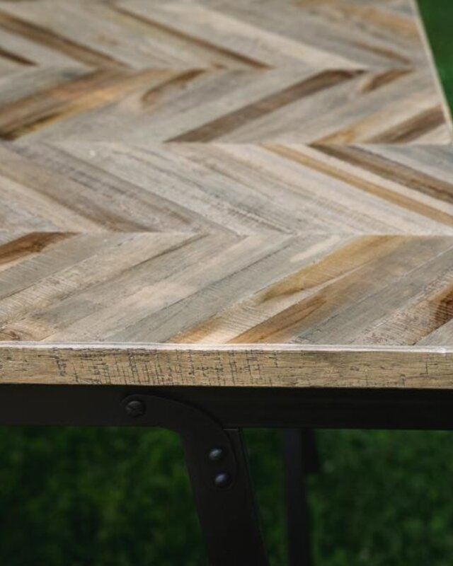Bazar Bizar Visgraat Tafel - Naturel - 160 cm