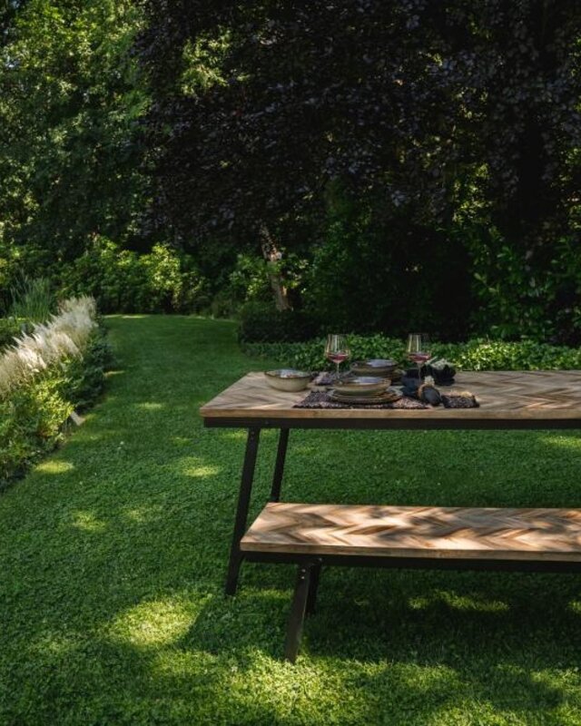 Bazar Bizar Visgraat Tafel - Naturel - 200 cm
