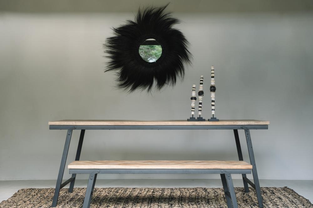 Bazar Bizar Visgraat Tafel - Naturel - 200 cm
