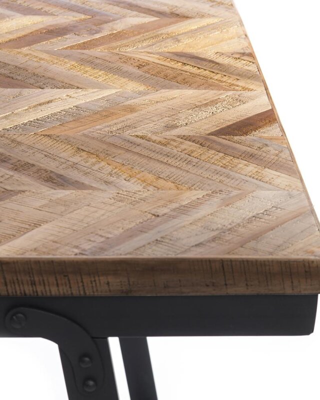 Bazar Bizar Visgraat Tafel - Naturel - 200 cm