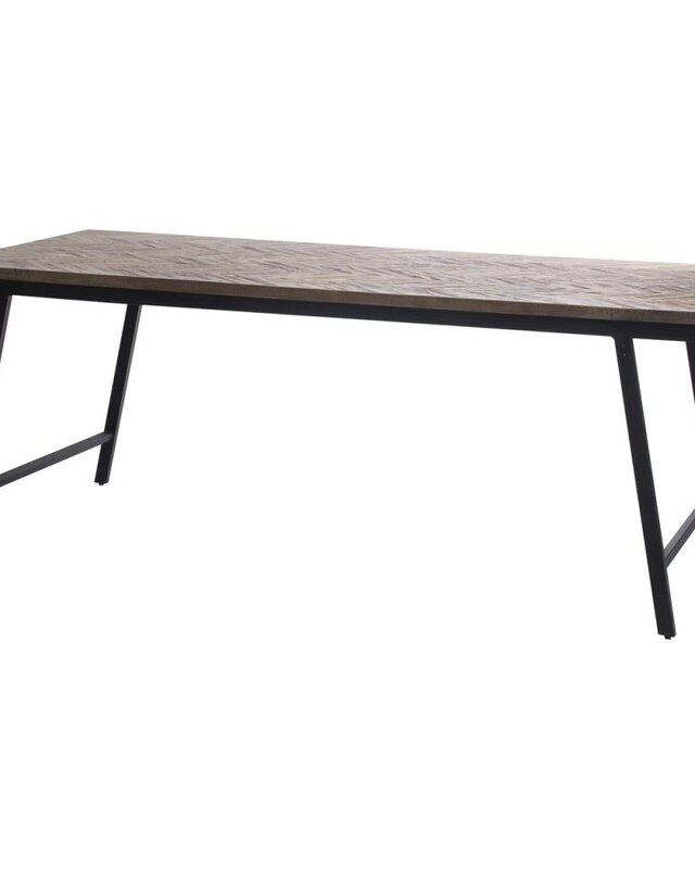 Bazar Bizar Visgraat Tafel - Naturel - 200 cm
