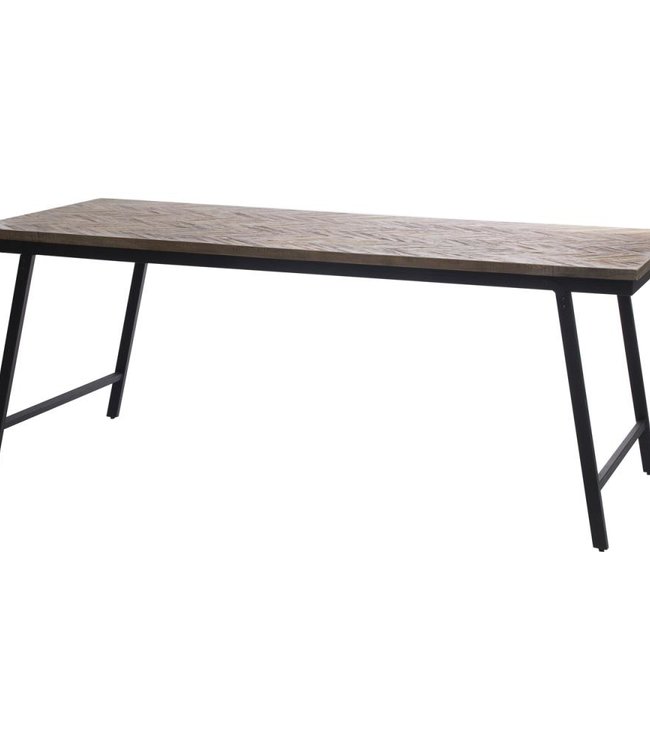 Bazar Bizar Visgraat Tafel - Naturel - 200 cm