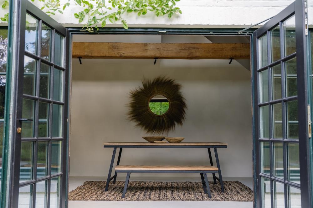 Bazar Bizar Visgraat Tafel - Naturel - 200 cm