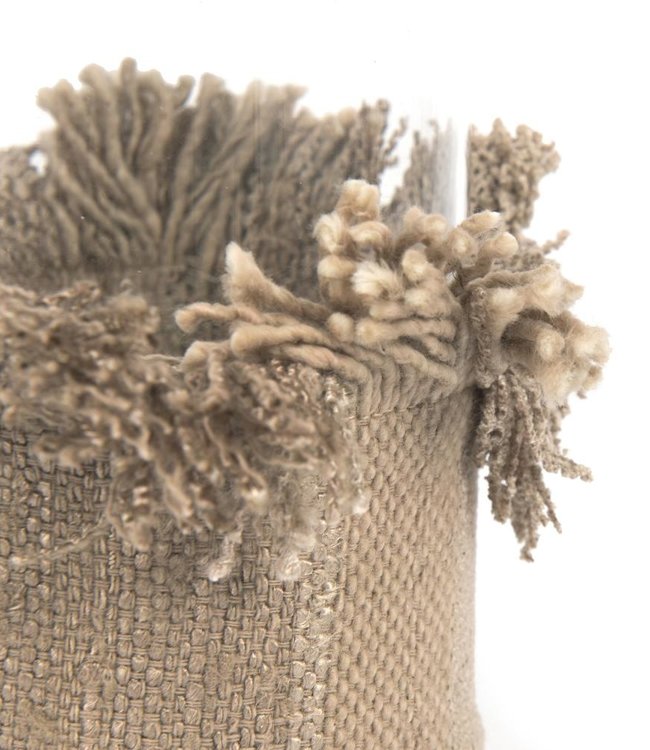 Bazar Bizar The Oh My Gee Kaars Houder - Concreet Velvet - L - Set van 2