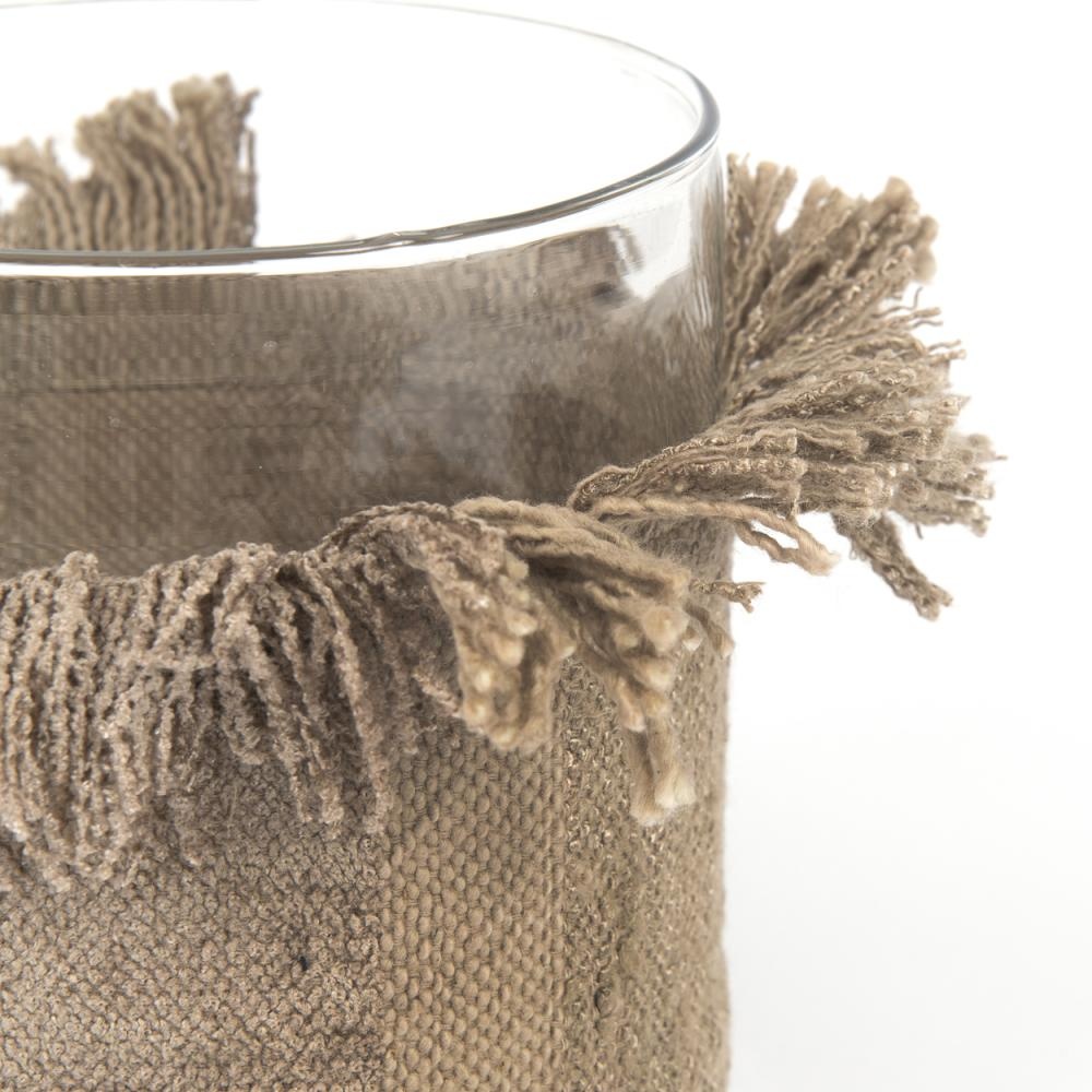 Bazar Bizar The Oh My Gee Kaars Houder - Concreet Velvet - M - Set van 4
