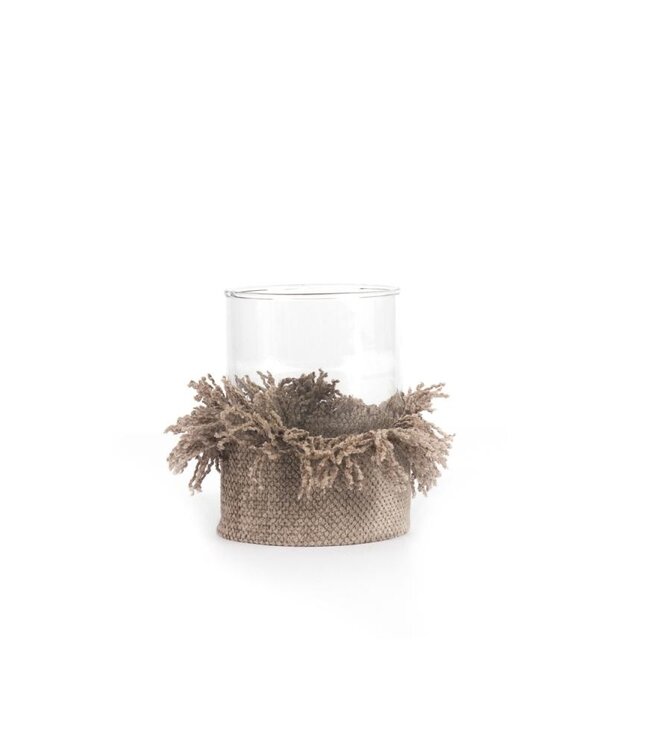 Bazar Bizar The Oh My Gee Kaars Houder - Concreet Velvet - M - Set van 4