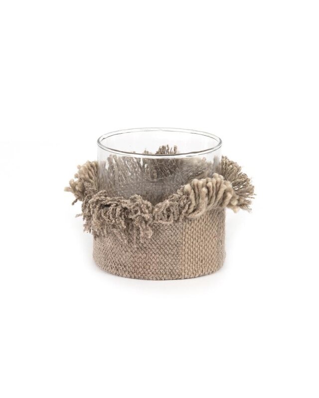 Bazar Bizar The Oh My Gee Kaars Houder - Concreet Velvet - S - Set van 4