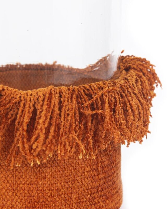 Bazar Bizar The Oh My Gee Kaars Houder - Roest Velvet - L - Set van 2
