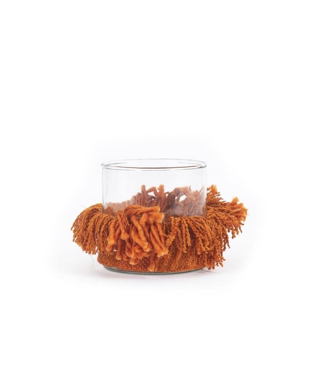 Bazar Bizar The Oh My Gee Kaars Houder - Roest Velvet - S - Set van 4