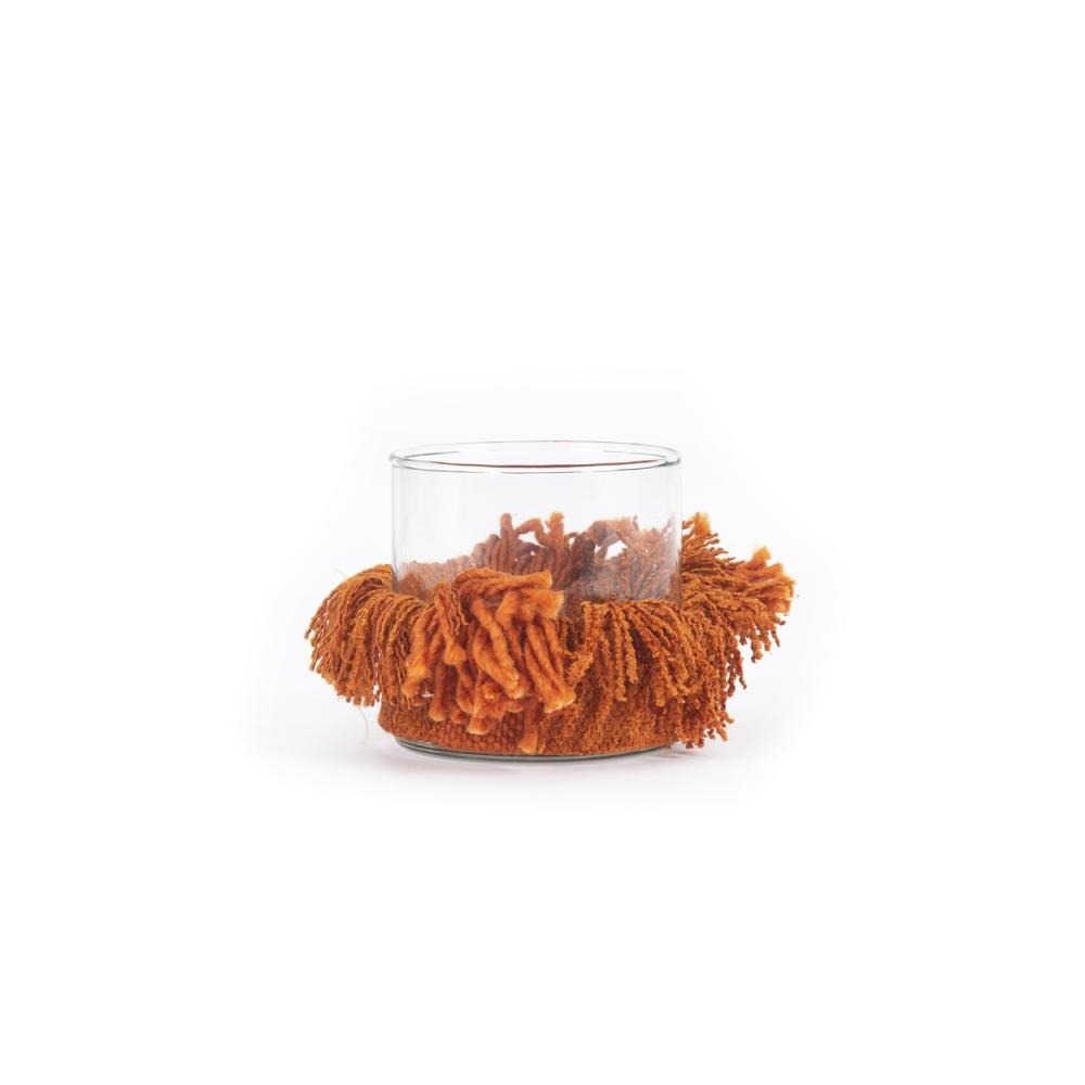 Bazar Bizar The Oh My Gee Kaars Houder - Roest Velvet - S - Set van 4