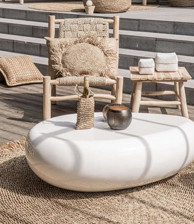 Bazar Bizar Beaded Basket - Wit - 3 stuks