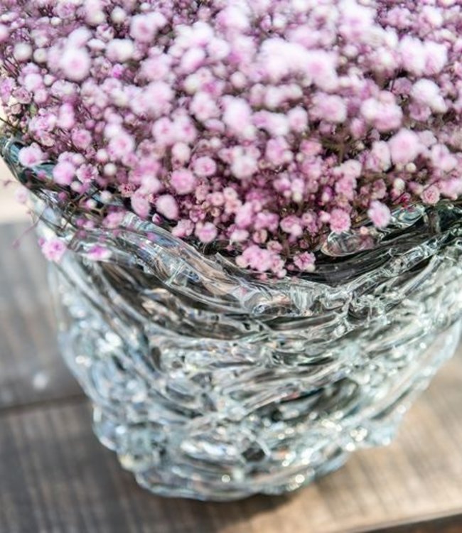 DutZ Vaas Nest | Grijs | H24 x D28 cm