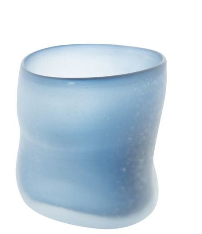 DutZ Vaas - Bowl Dolindo | Blauw | Mat | H22xD22 cm