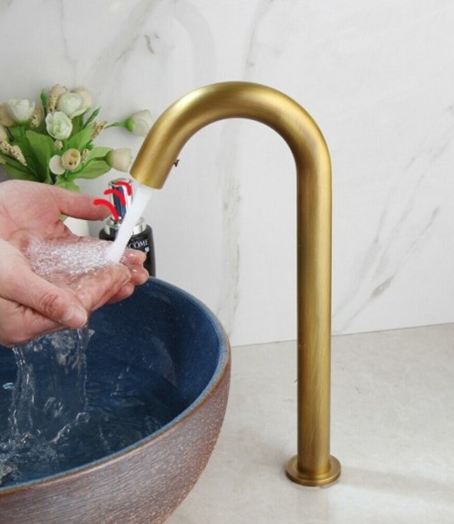 Rene Houtman Landelijke Bronskleurige Sensor Kraan