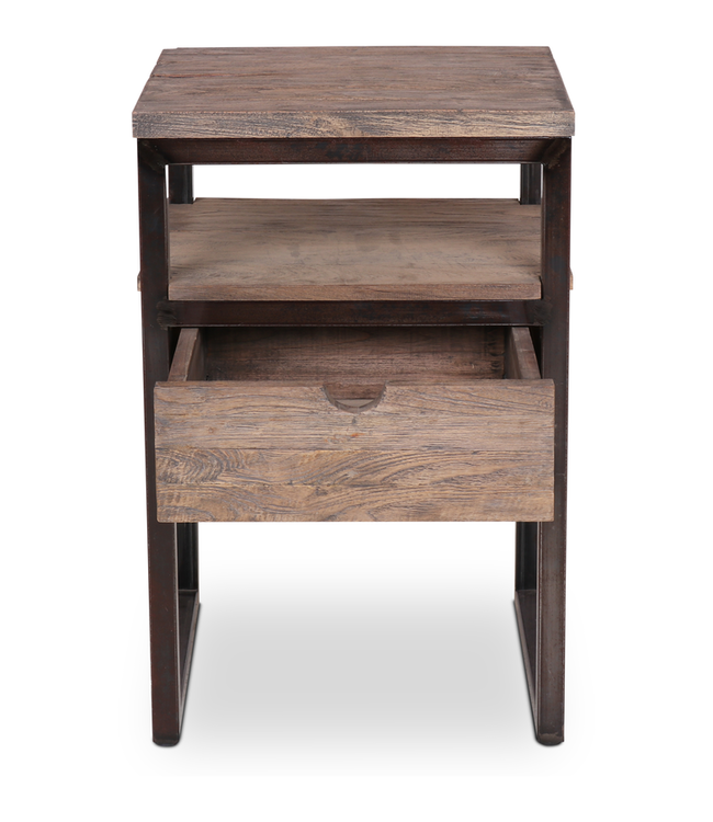 Rene Houtman Nachtkastje Thomas | Bruin | 46x41x71 cm