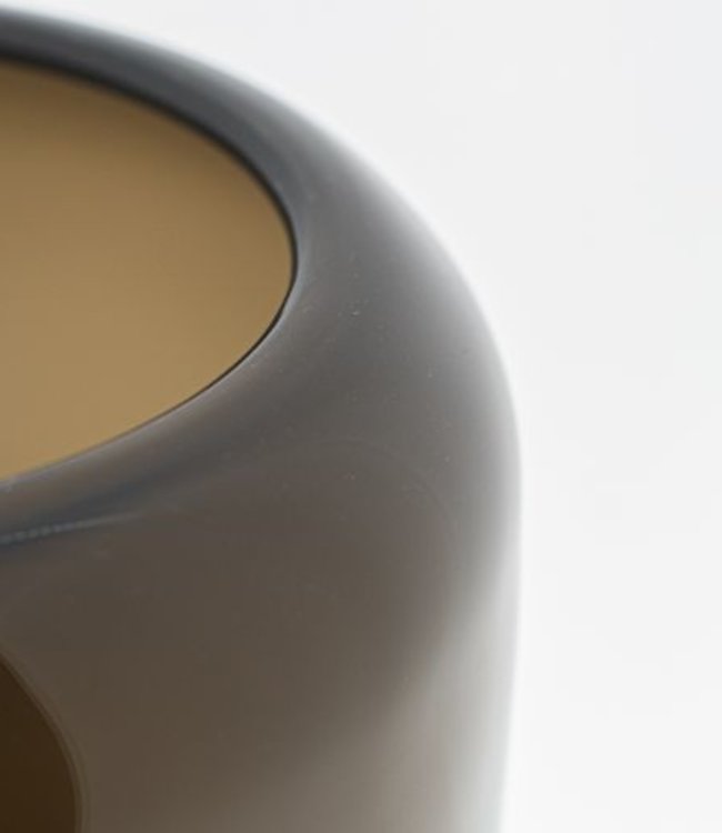 DutZ Vaas Mazurka | Rook Bruin | H21xD21 cm