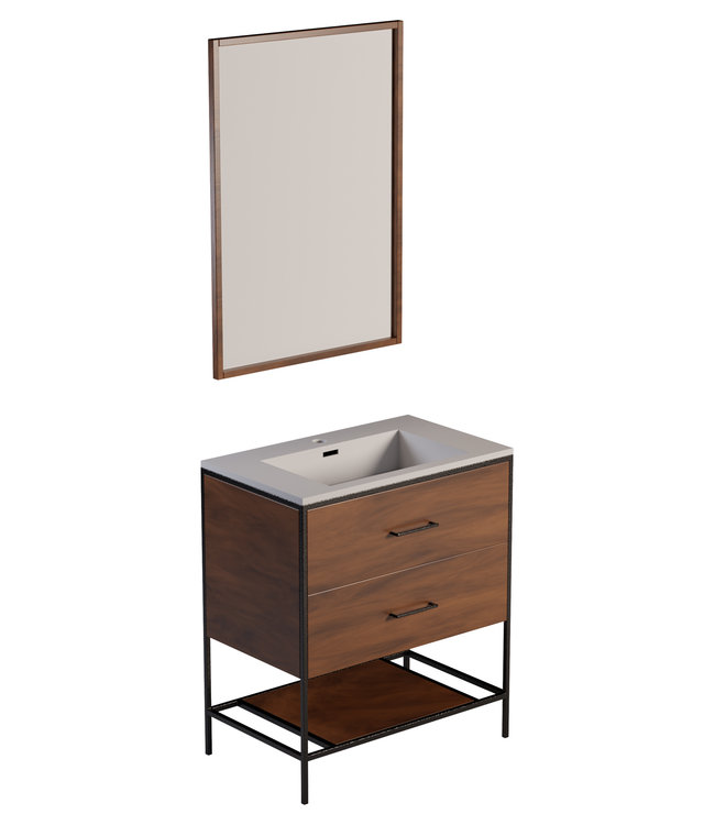 Rene Houtman Badkamermeubel Rustiq Industrieel H82 x B74 x D45.5 cm