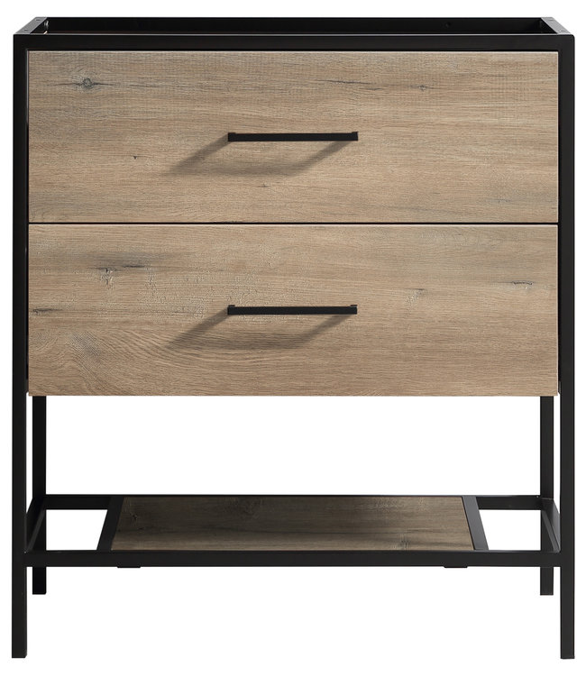 Rene Houtman Badkamermeubel Rustiq Industrieel H82 x B74 x D45.5 cm Licht Bruin