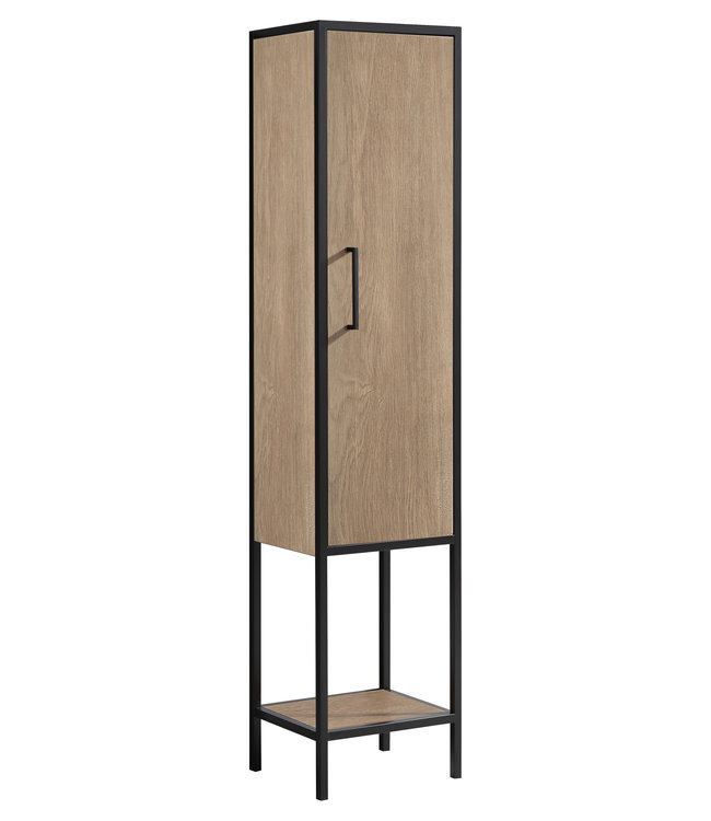 Rene Houtman Badkamermeubel Rustiq Industrieel H82 x B74 x D45.5 cm Licht Bruin