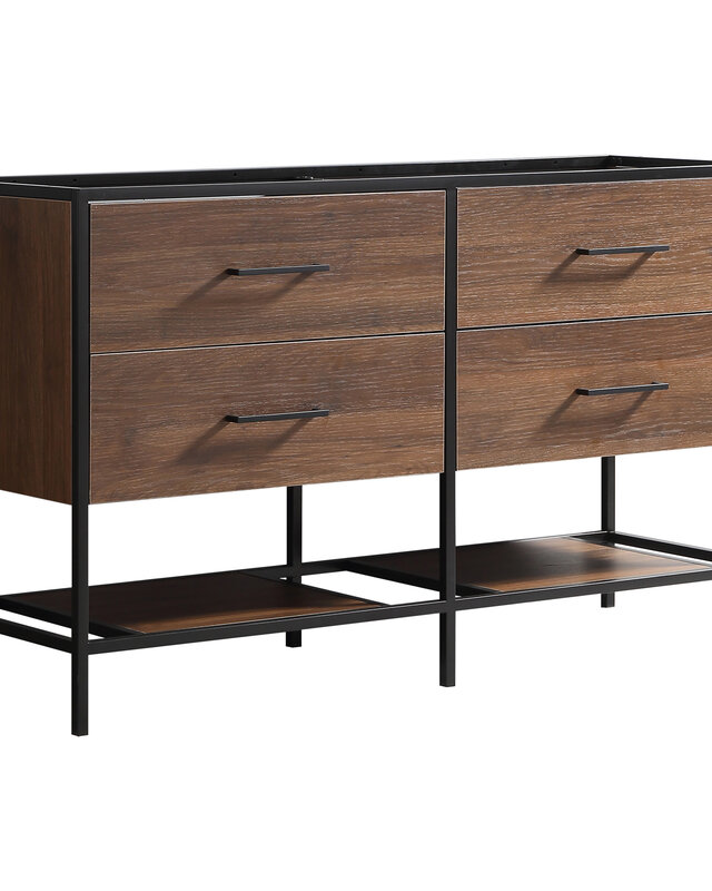 Rene Houtman Badkamermeubel Rustiq Bruin Industrieel L140 x D46 x H82 cm