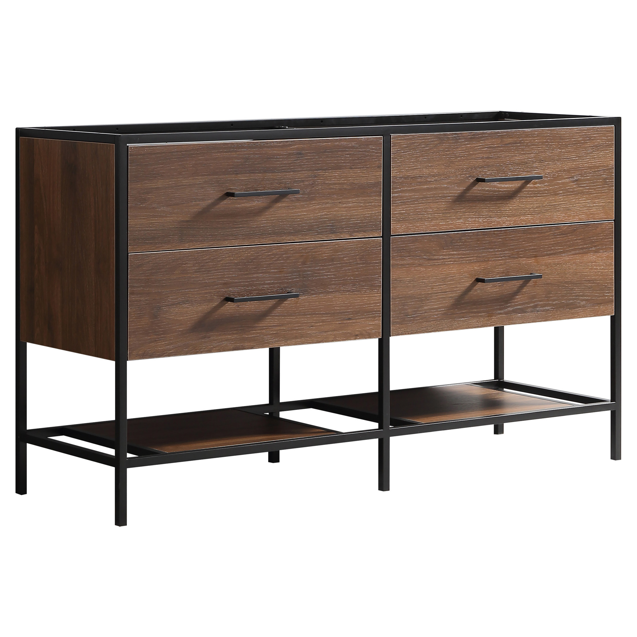 Rene Houtman Badkamermeubel Rustiq Bruin Industrieel L140 x D46 x H82 cm