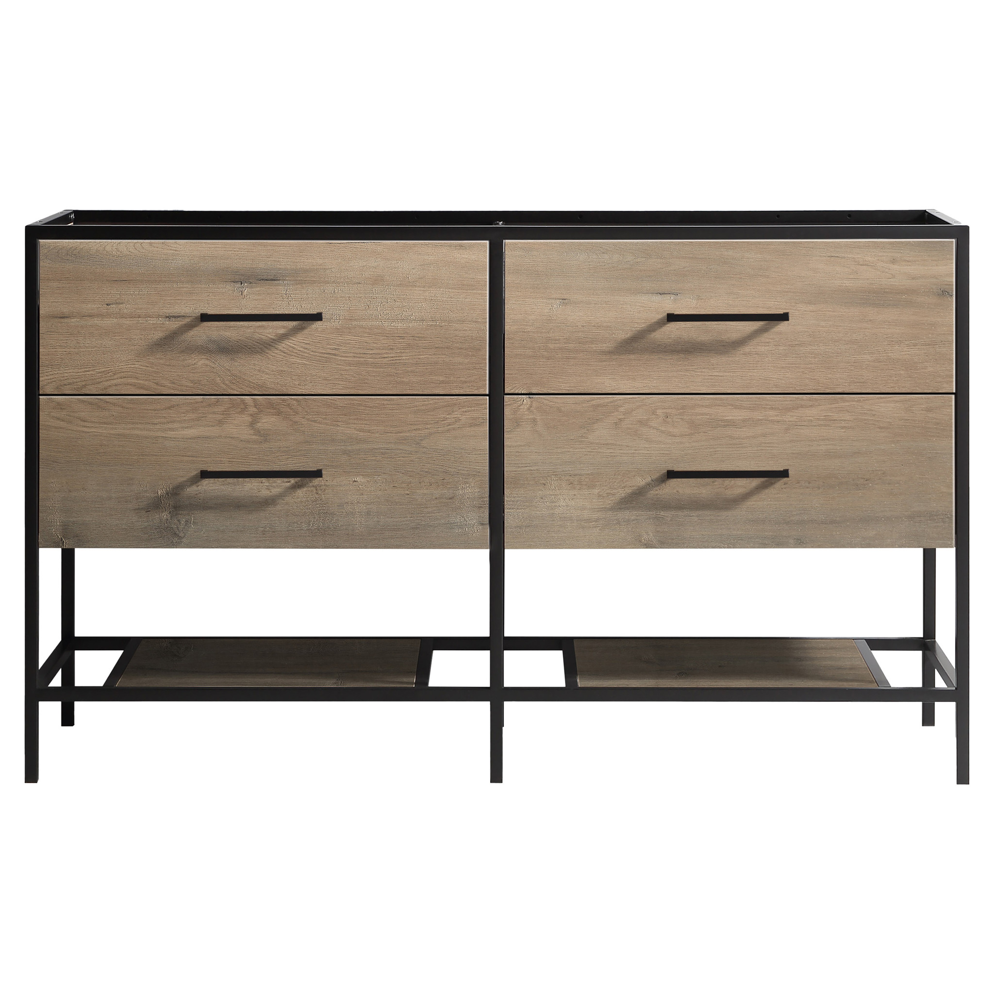 Rene Houtman Badkamermeubel Rustiq Licht Bruin Industrieel L140 x D46 x H82 cm