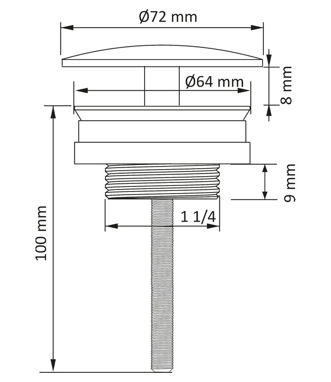 Rene Houtman Differnz Afvoerplug | Always Open | Mat Wit